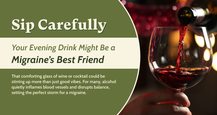 Alcohol: A Hidden Migraine Instigator
